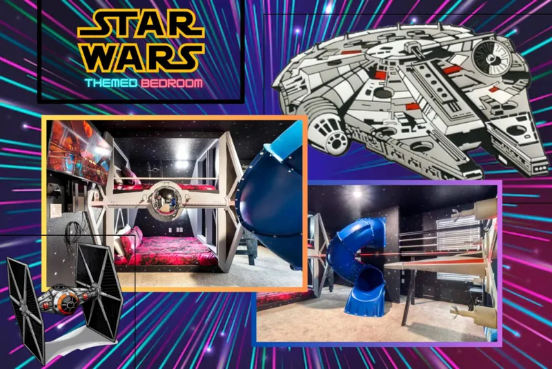 Star Wars room photo collage