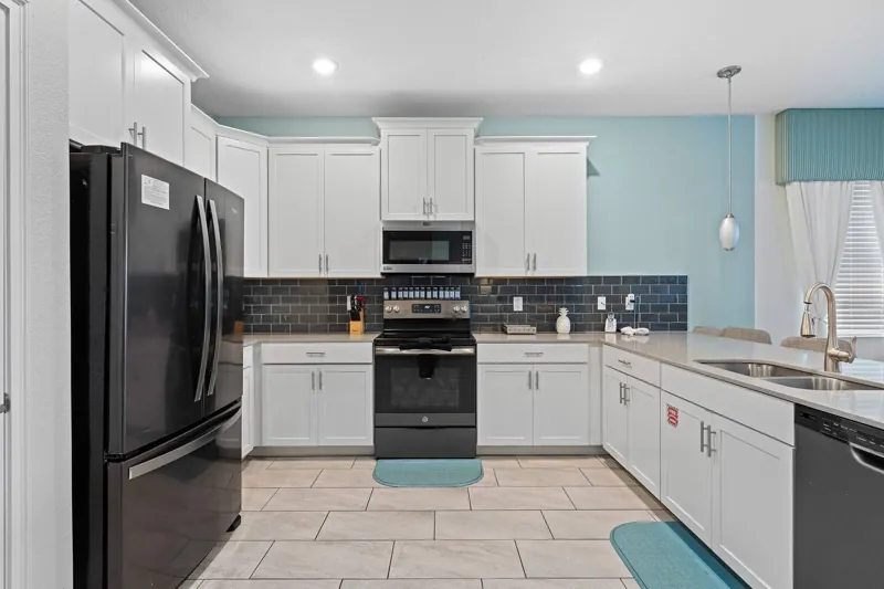 Kitchen cabinetry and appliances